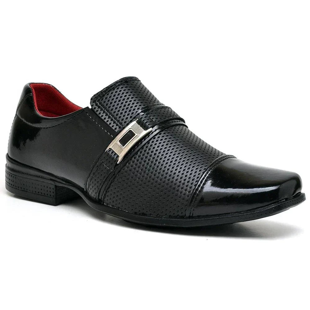 Chaussure Habillée Vernie Homme avec Boucle