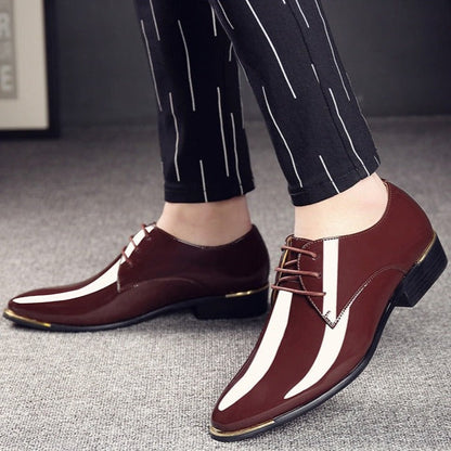 Chaussure Homme en Cuir Verni