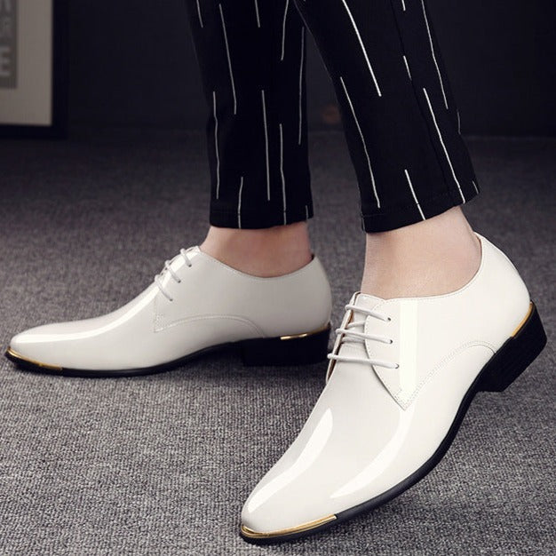 Chaussure Homme en Cuir Verni