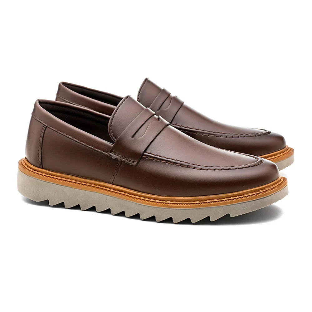 Mocassin Homme à Semelle Crantée – Style, Légèreté et Confort